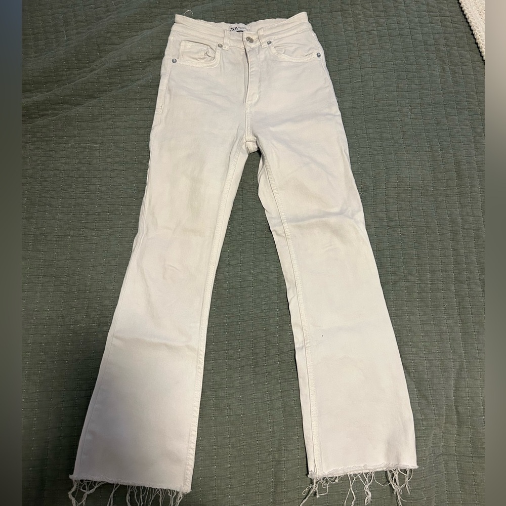 Zara white jeans